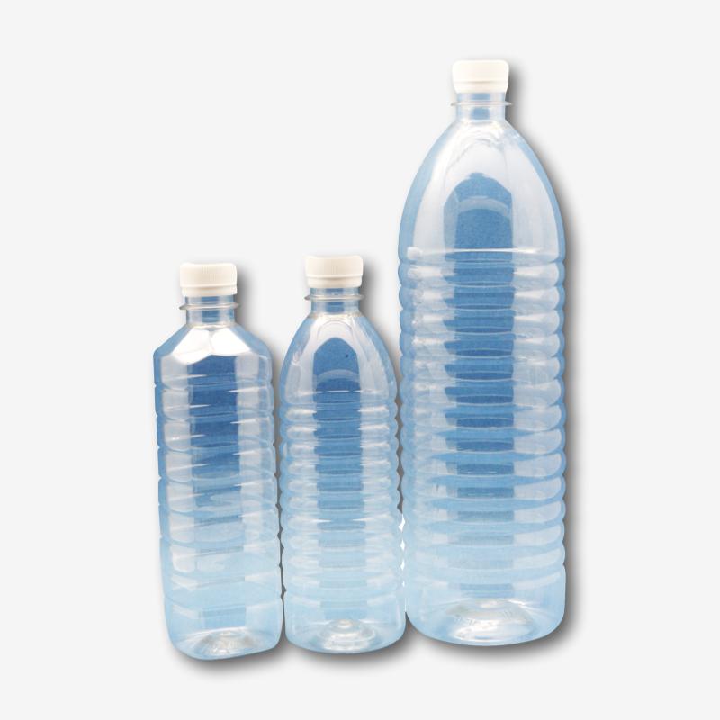500ml and 1 litre plastic mineral water bottle for takeaway beverage drinks
